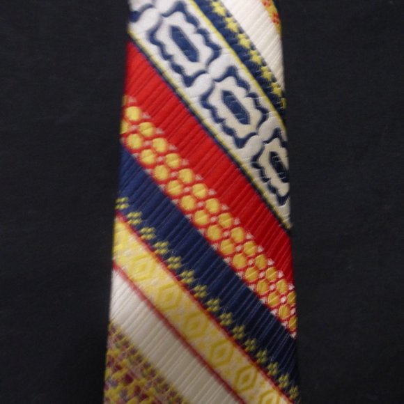 Necktie, striped, colorful, brand unknown, material unknown, mint condition - Picture 4 of 6